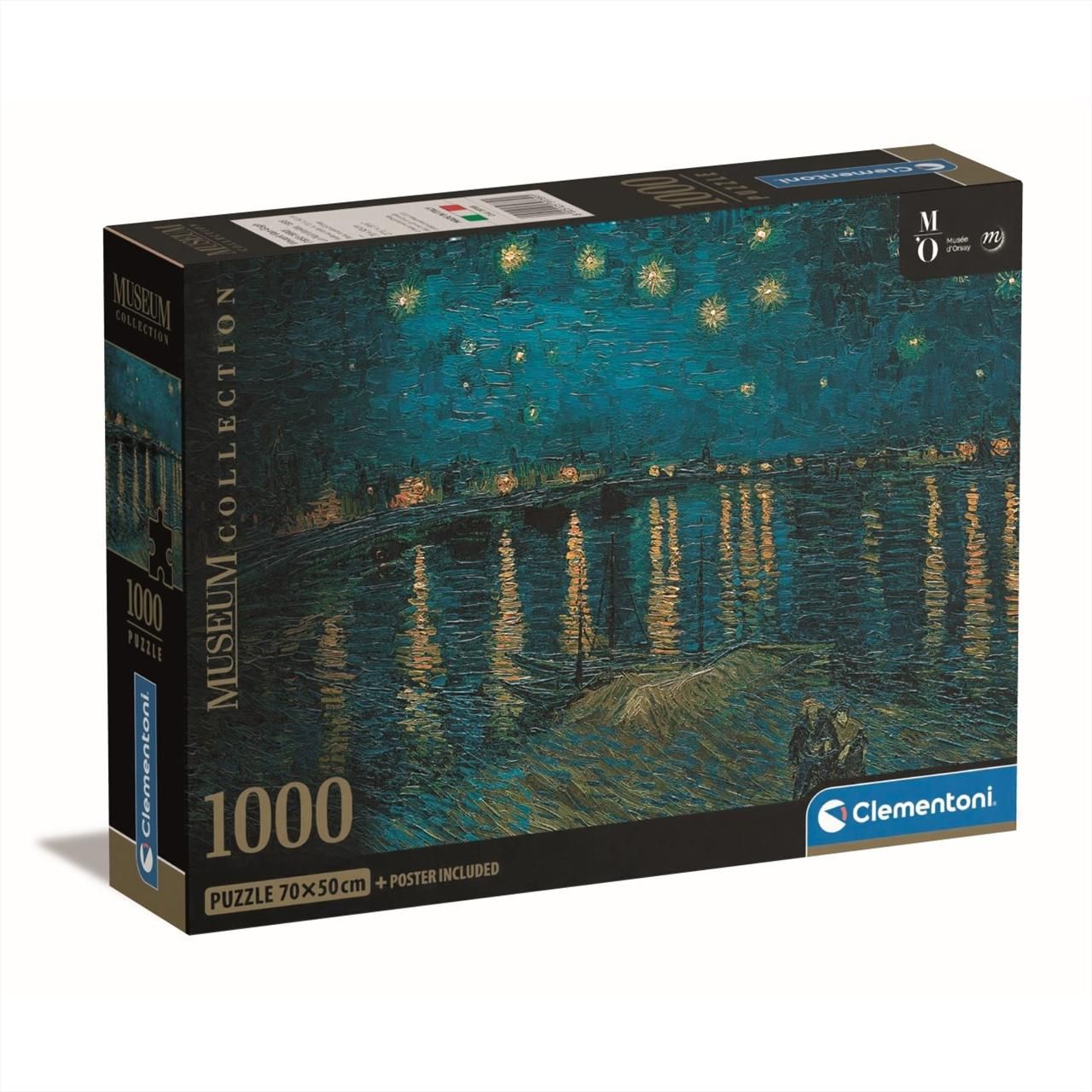 Clementoni Puzzle 1000 db Muzeum Collection - Van Gogh, Csillagos éj a Rhone fölött 