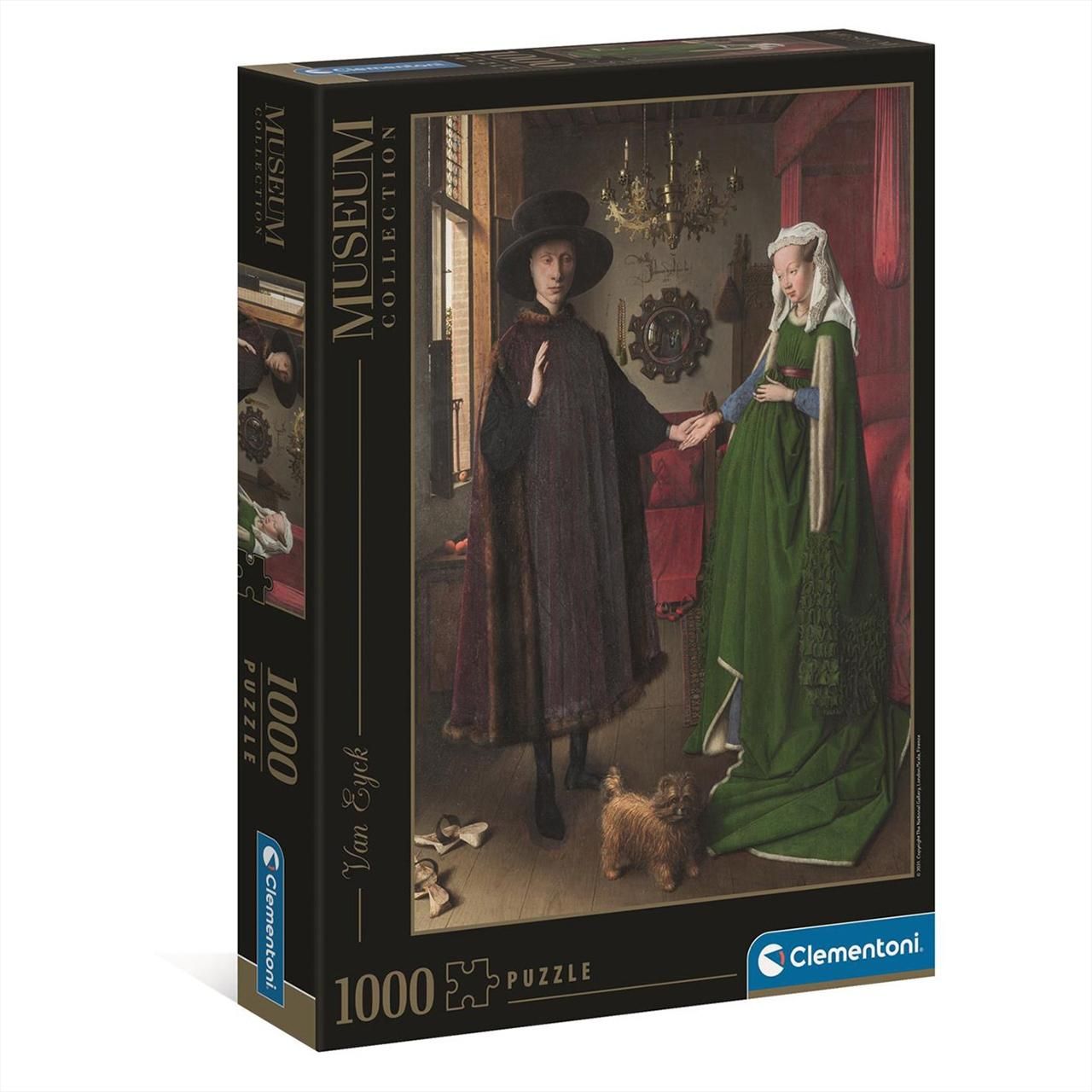 Clementoni Puzzle 1000 db Múzeum kollekció - Van Eyck, Az Arnolfini házaspár