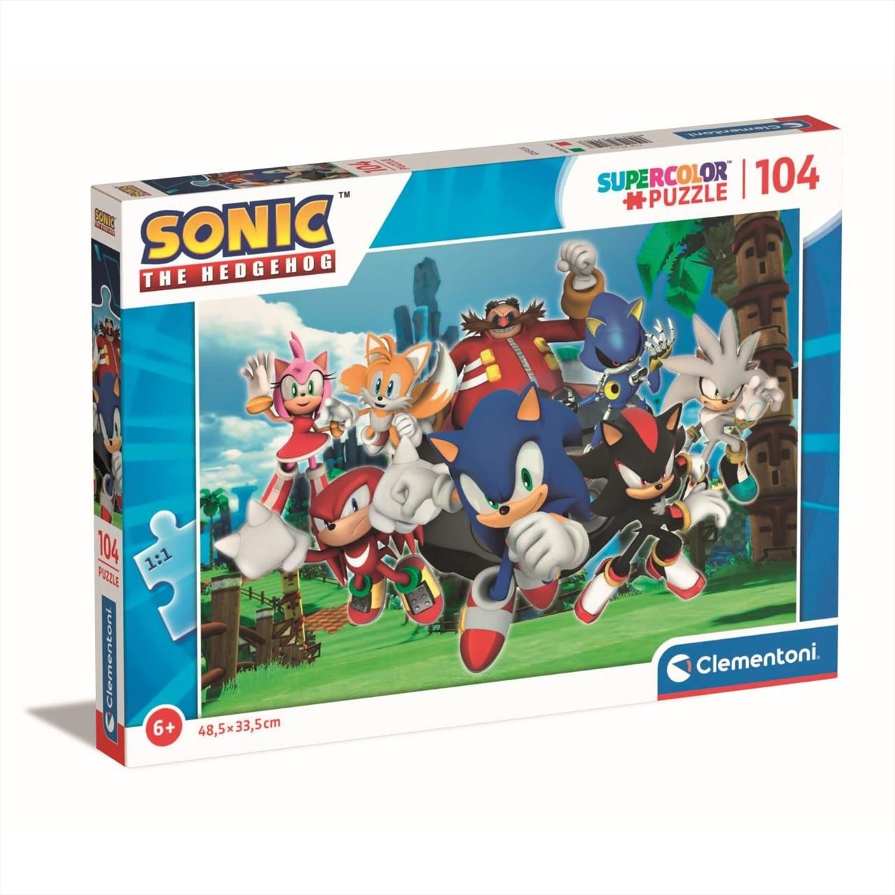 Clementoni Puzzle 104 db SuperColor -  Sonic