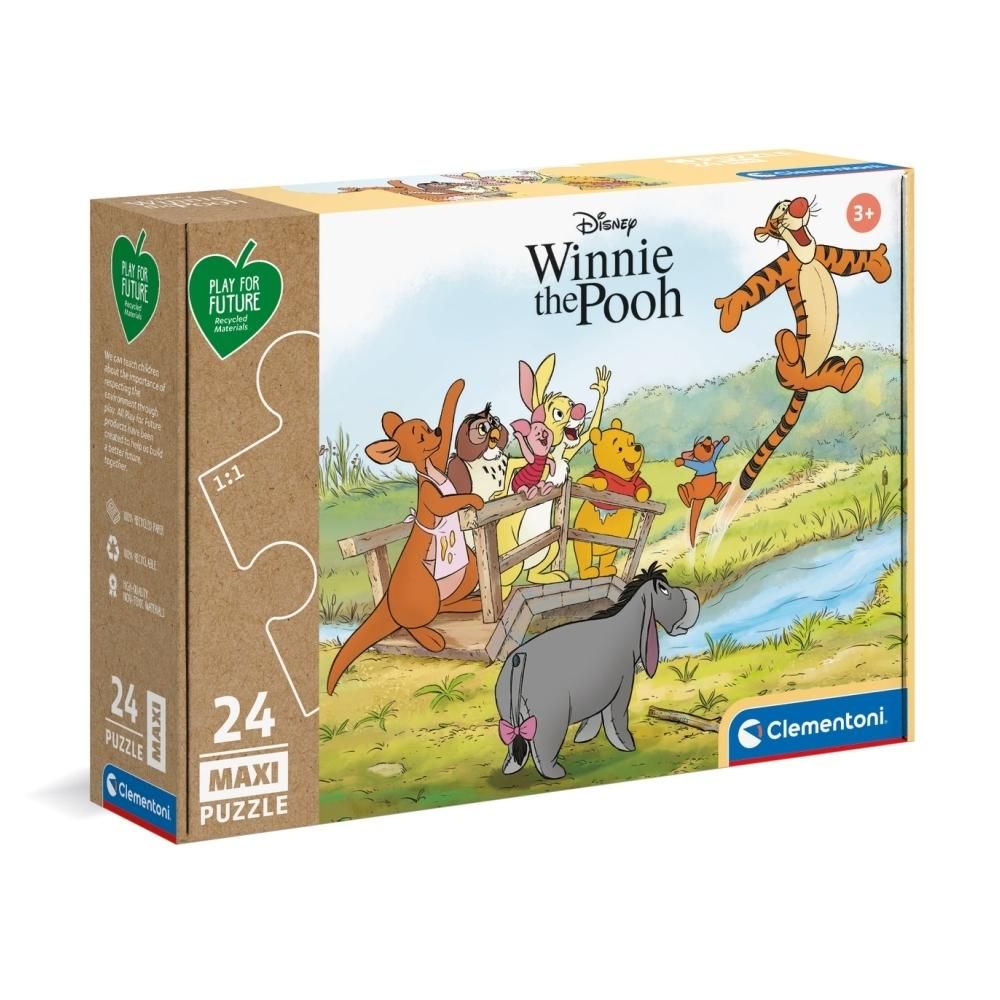 Clementoni Puzzle 24 db Maxi, Play for future - Micimackó