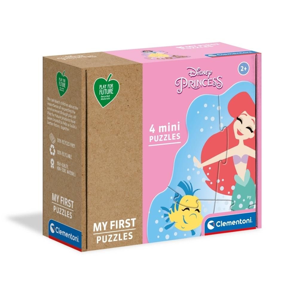Clementoni Puzzle 3, 6, 9, 12 db, Play for future - Disney Hercegnők