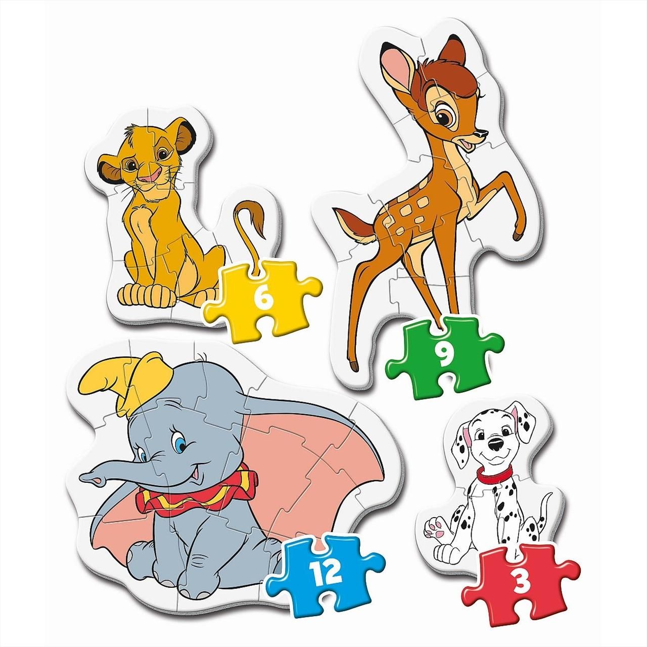 Clementoni Puzzle 3-6-9-12 db My First Puzzles - Disney állatok