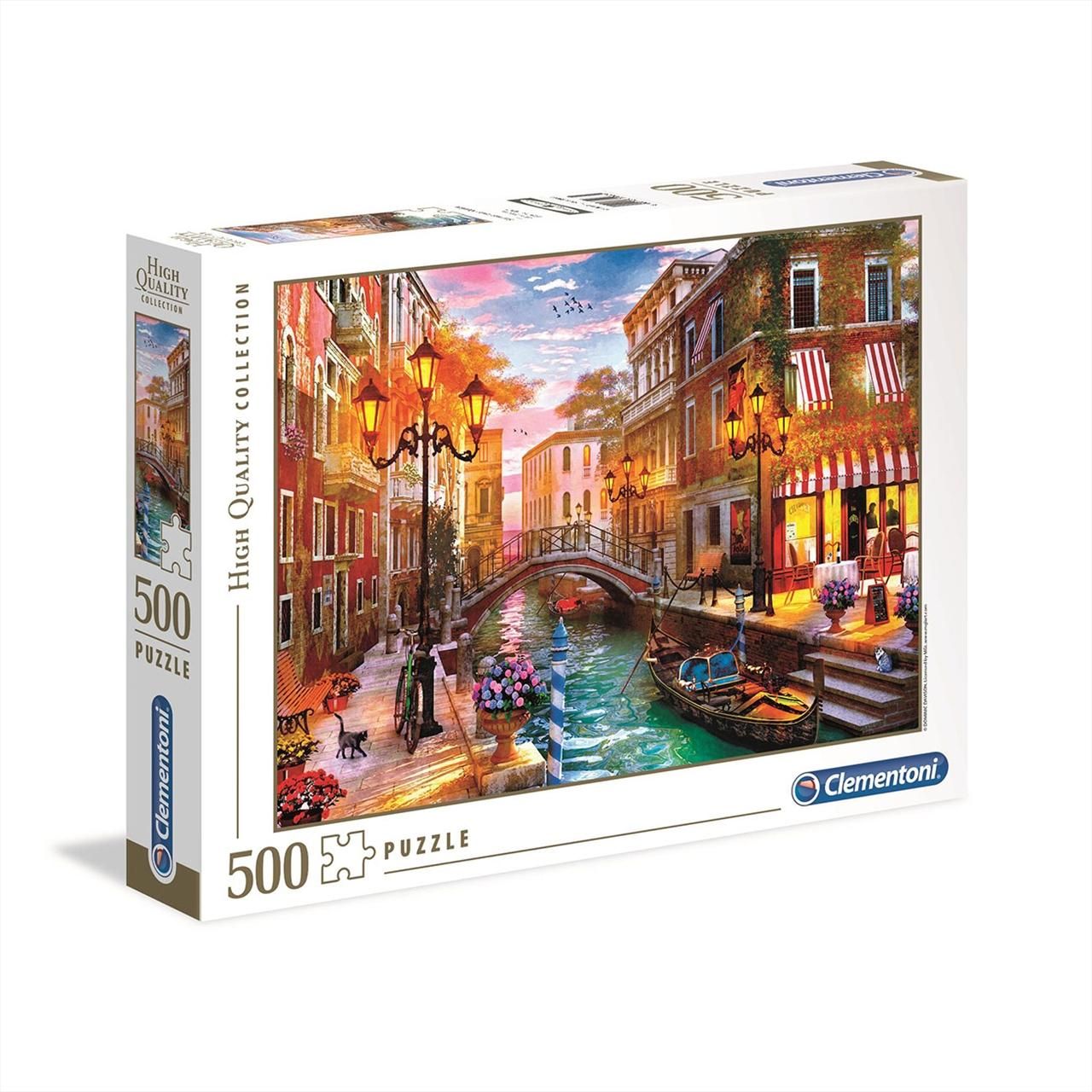 Clementoni Puzzle 500 db High Quality Collection - Velence naplementében