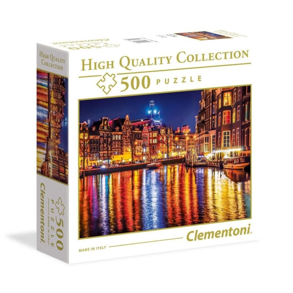 Clementoni Puzzle 500 db High Quality Collection, négyzet alakú dobozban - Amszterdam
