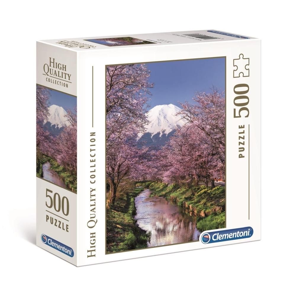 Clementoni Puzzle 500 db High Quality Collection, négyzet alakú dobozban - Fuji