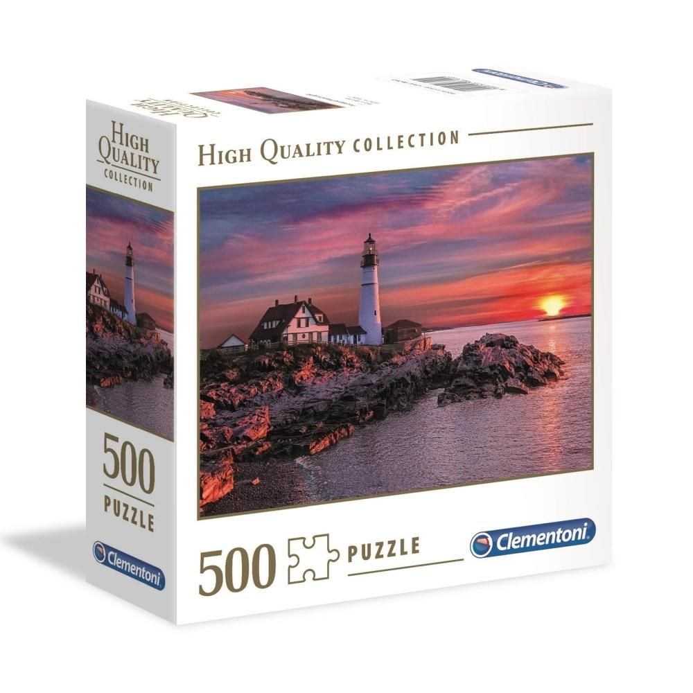 Clementoni Puzzle 500 db High Quality Collection, négyzet alakú dobozban - Naplemente, Portland