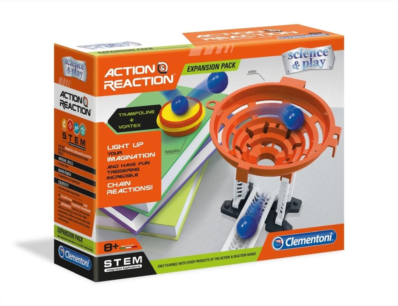 Clementoni Science Action & Reaction Trambulin és tölcsér kiegészítő szett