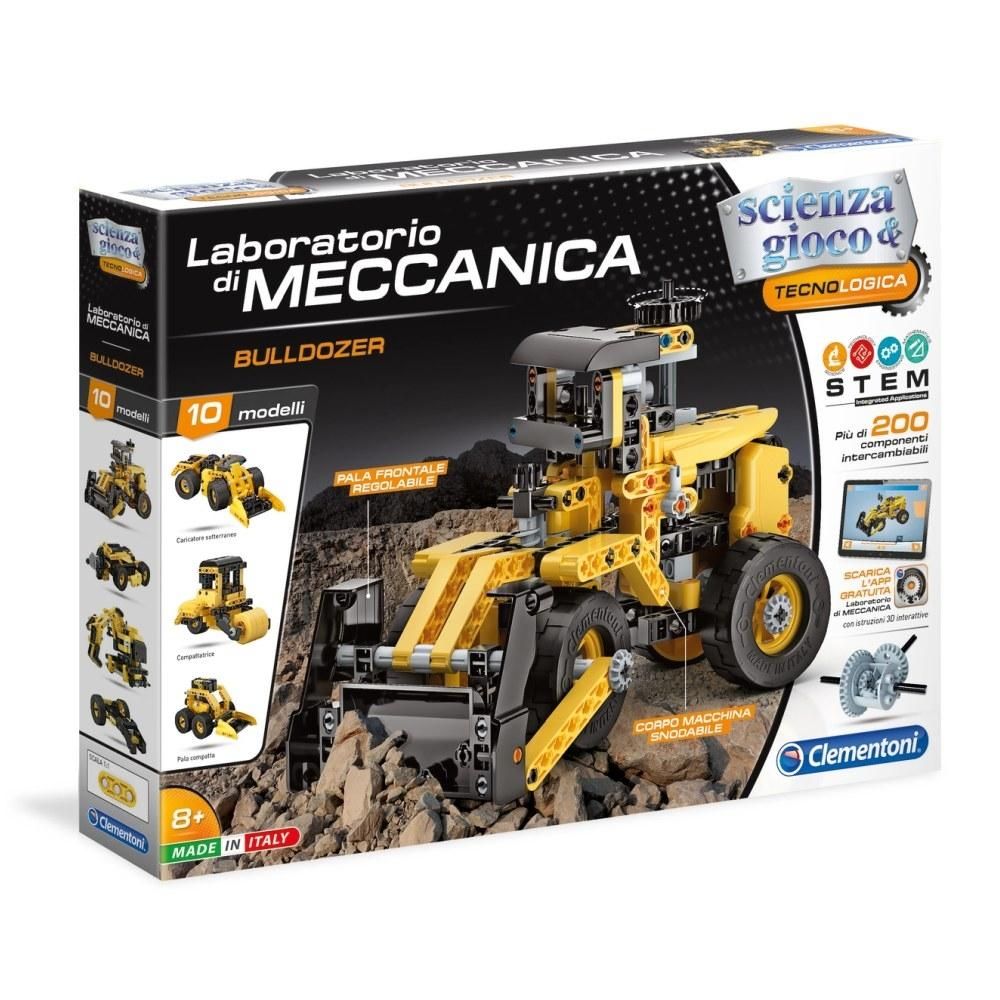 Clementoni Science Mechanikus Műhely: Bulldózer építőjáték