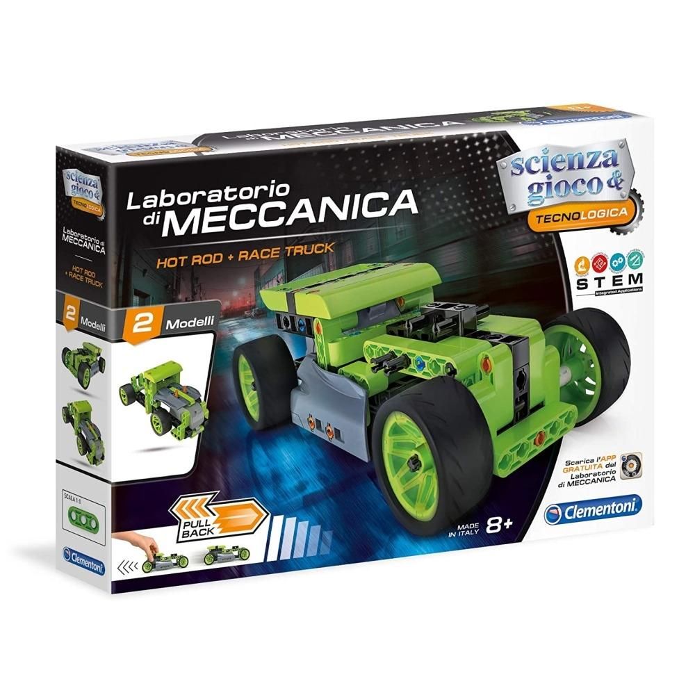 Clementoni Science Mechanikus Műhely: Hot Rod építőjáték