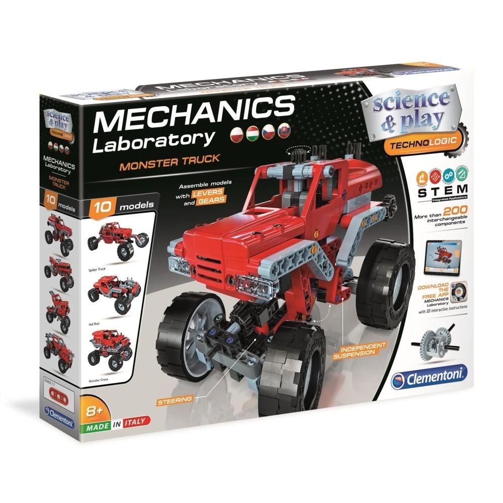 Clementoni Science Mechanikus Műhely: Monster Truck építőjáték