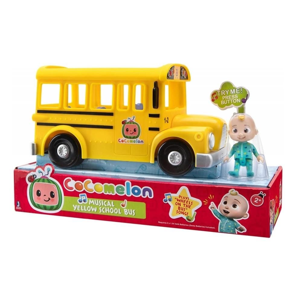 CoComelon zenélő sárga iskolabusz