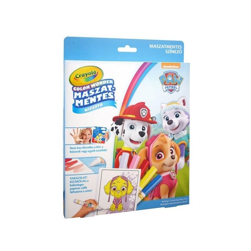 Crayola Color Wonder maszatmentes kifestő - Mancs őrjárat