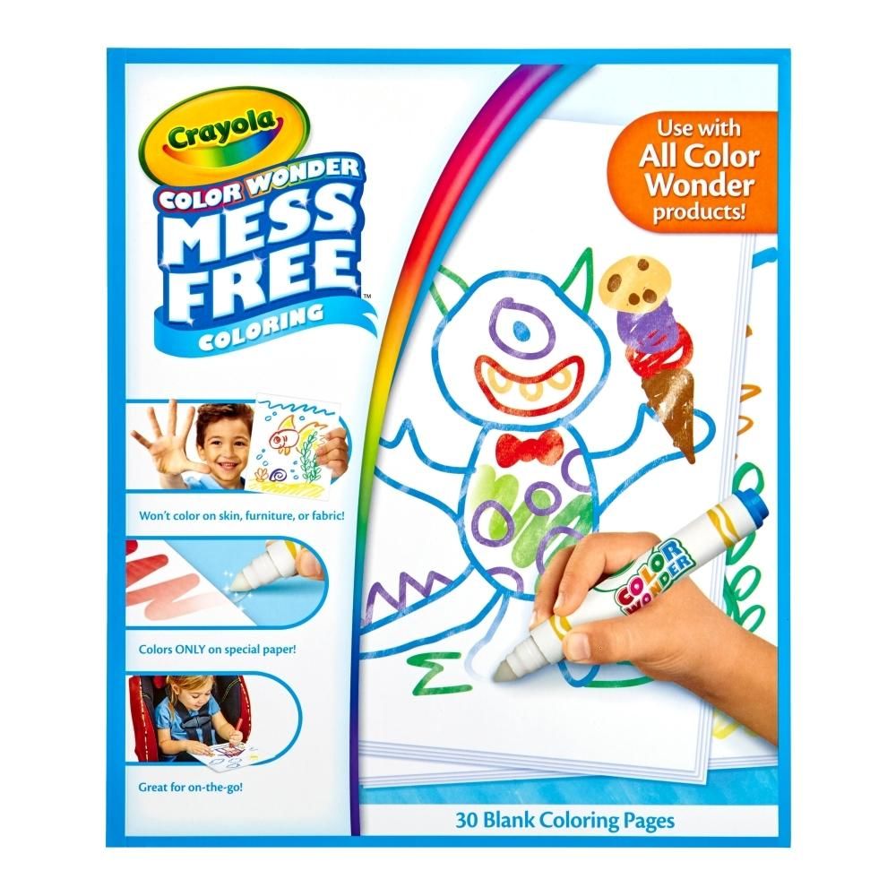 Crayola Color Wonder maszatmentes kifestőlap utántöltő, 30 lap