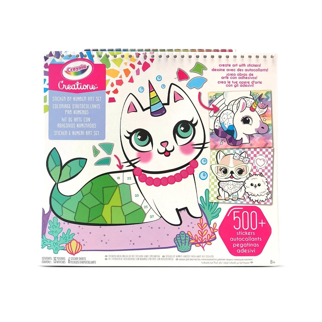 Crayola Creations Számos matricamozaik alkotófüzet