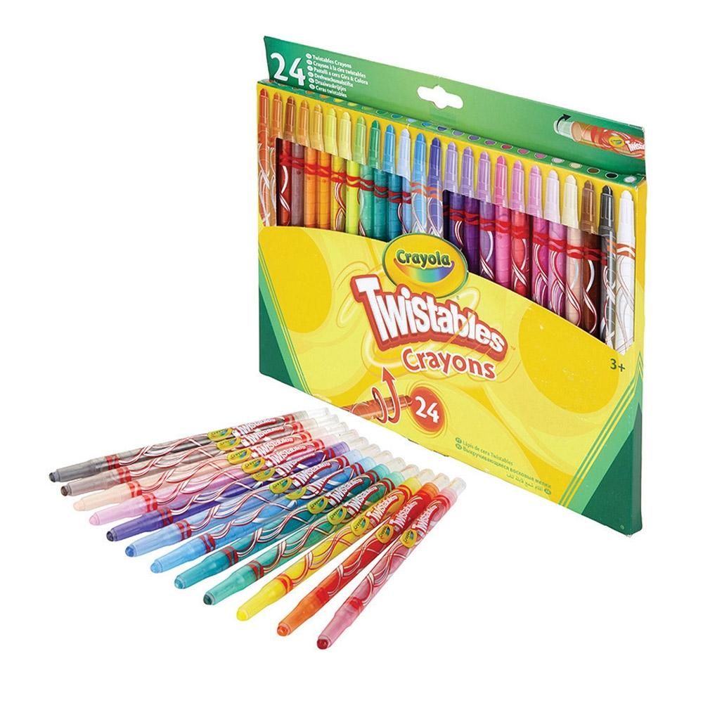 Crayola Csavarozható zsírkréta 24 db