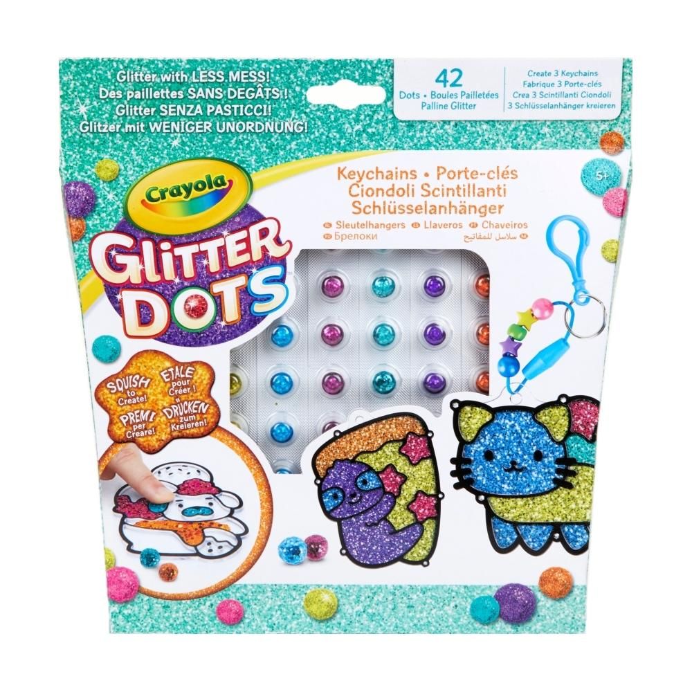 Crayola Glitteres dekorgyöngyök kulcstartó készlet