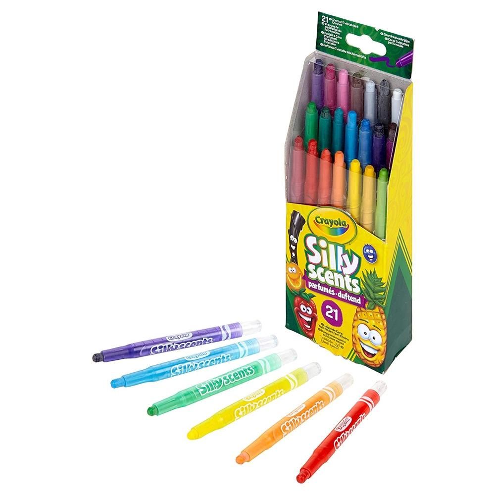 Crayola Illatos csavarozható mini zsírkréta 21 db