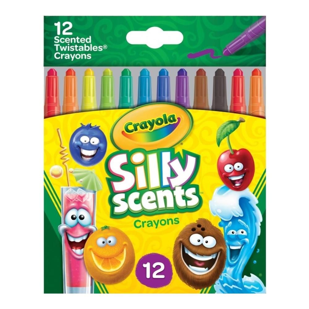 Crayola Illatos csavarozható zsírkréta 12 db