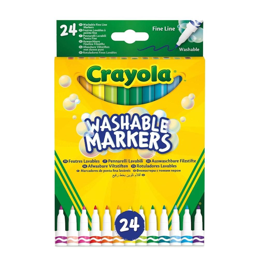 Crayola Kimosható vékony filctoll, 24 db