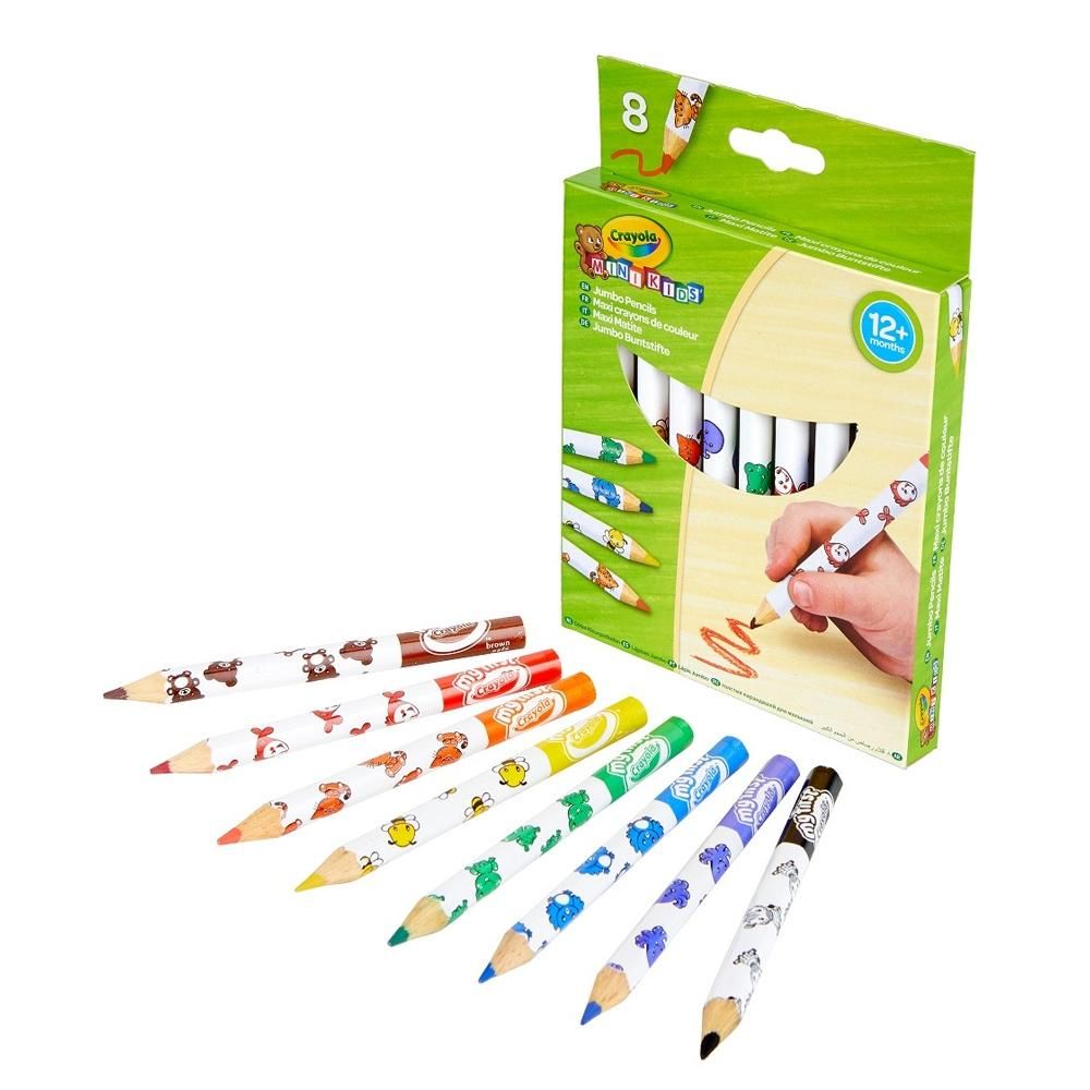 Crayola Mini Kids 8 db vastag natúr színes cerzuza