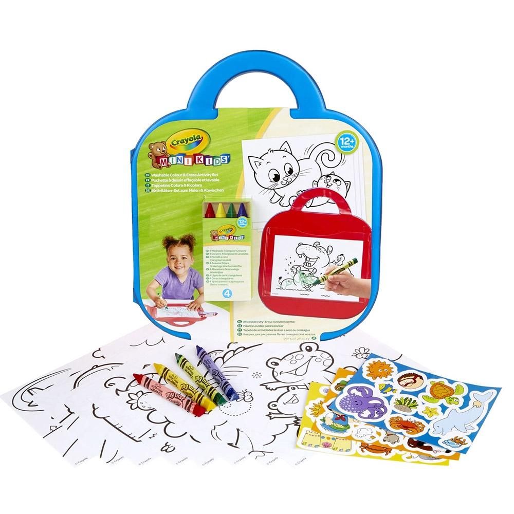Crayola Minikids radírozható kifestő tábla kiegészítőkkel