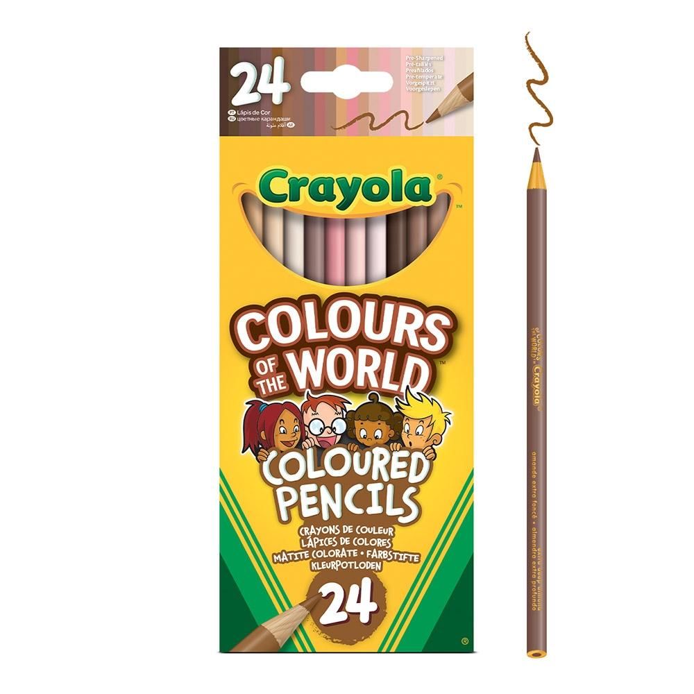 Crayola Sokszínű világ Bőrszínű színes ceruza 24 db