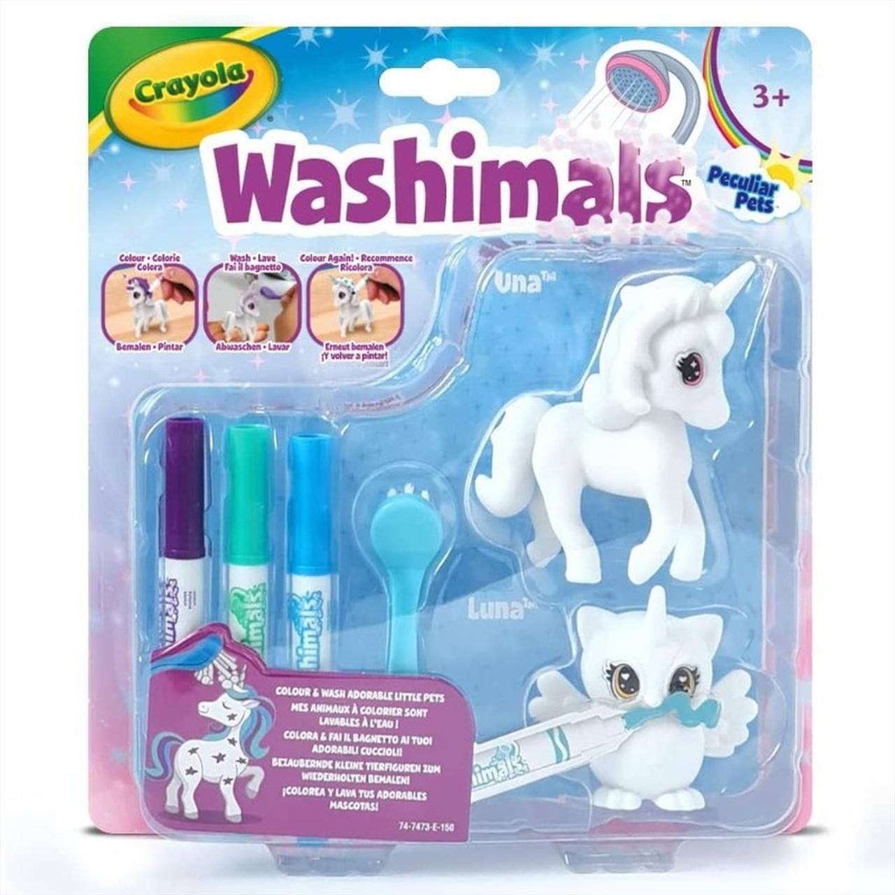 Crayola Washimals egyszarvú kimosható állatok
