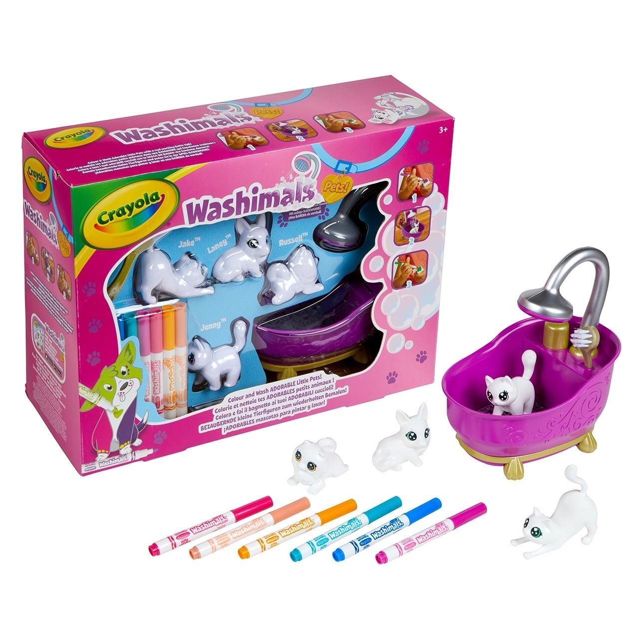 Crayola Washimals Kimosható állatkák - kád szett