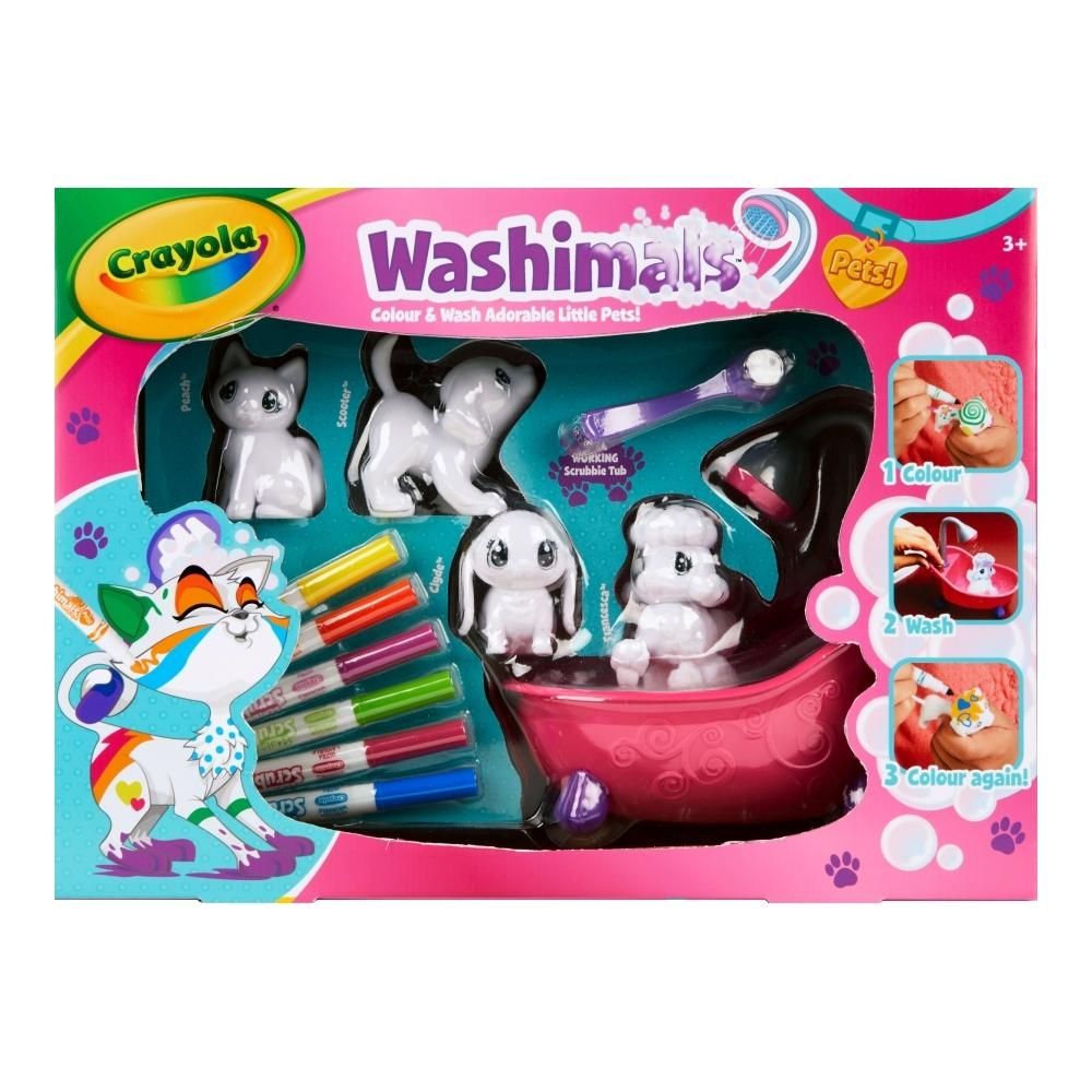 Crayola Washimals Kimosható állatkák - kád szett