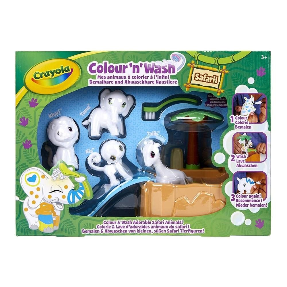 Crayola Washimals Kimosható állatkák - Szafari játékszett