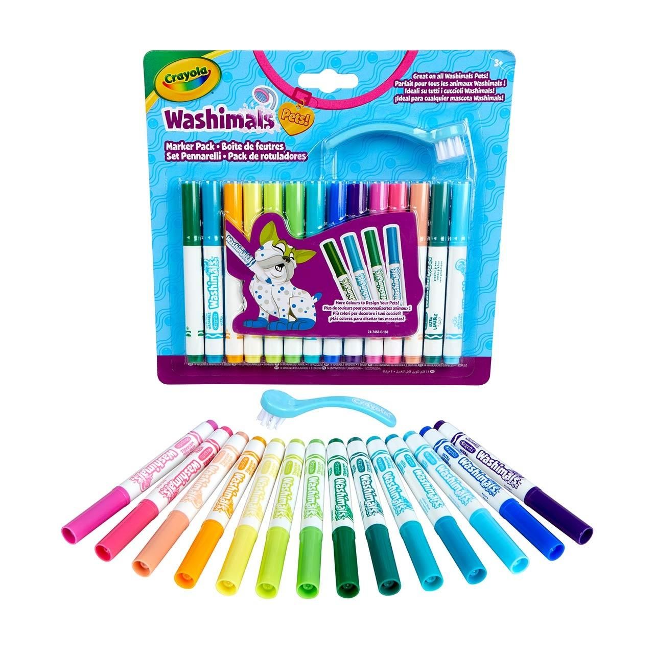 Crayola Washimals Kimosható állatkák filctoll szett
