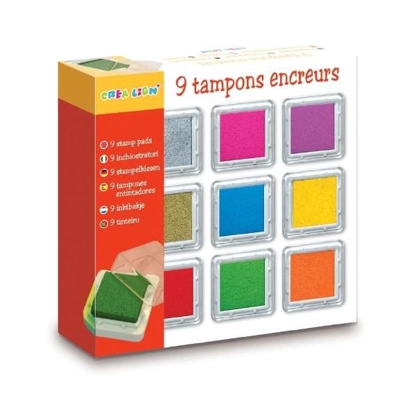 Crealign Színes nyomdapárna 9 db-os