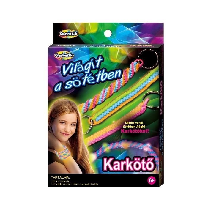 Creativ Kids Sötétben világító karkötők