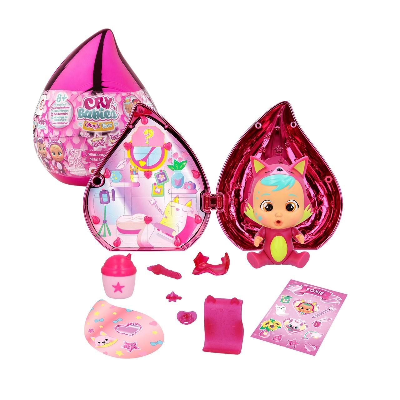 Cry Babies Varázs könnyek meglepetés baba rózsaszín könnycseppben