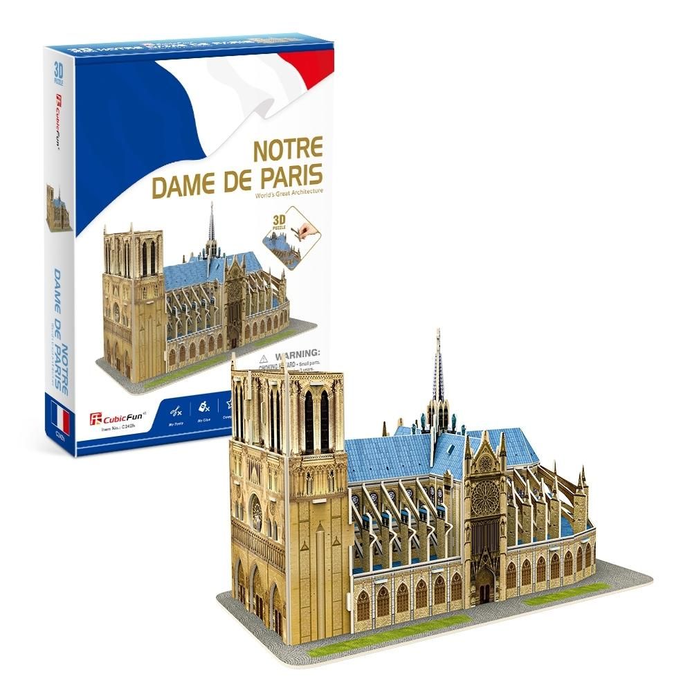 CubicFun 3D puzzle kicsi Notre Dame