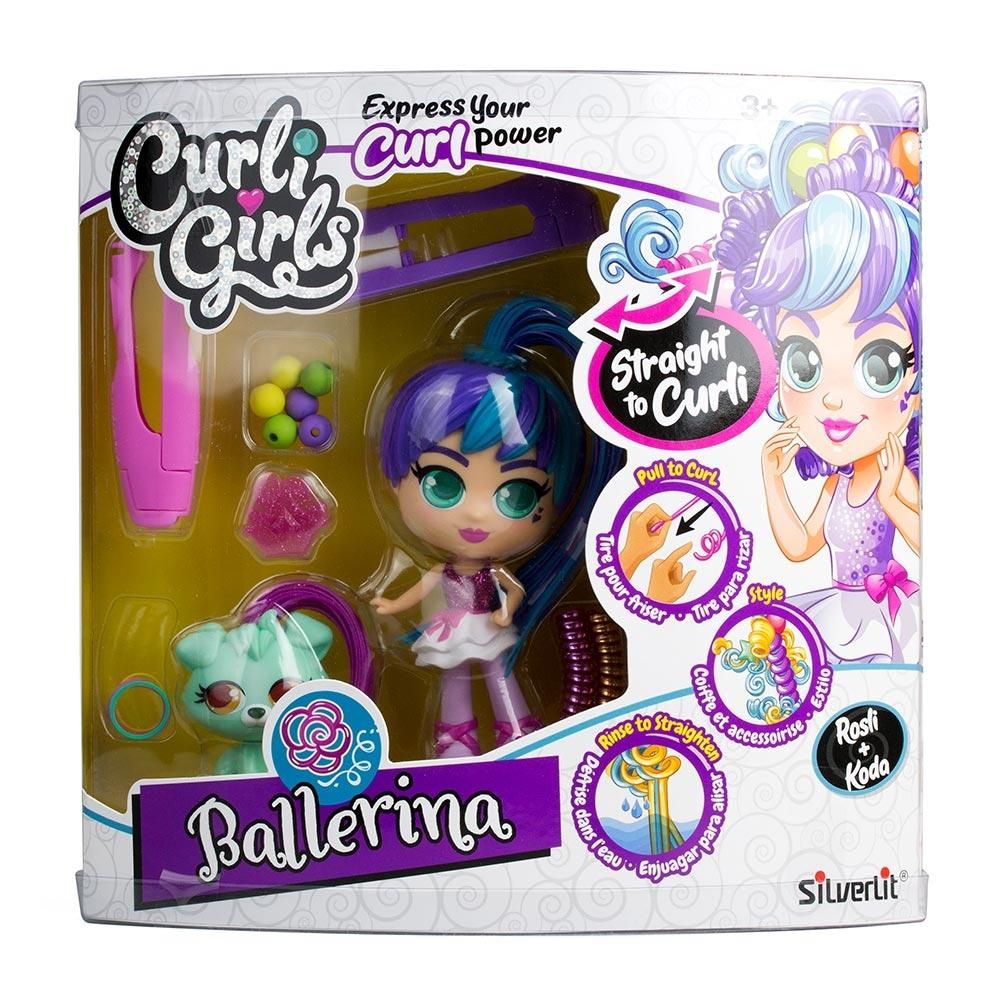 CurliGirls Varázslokni Baba baba kisállattal - Ballerina Rosli és Koda