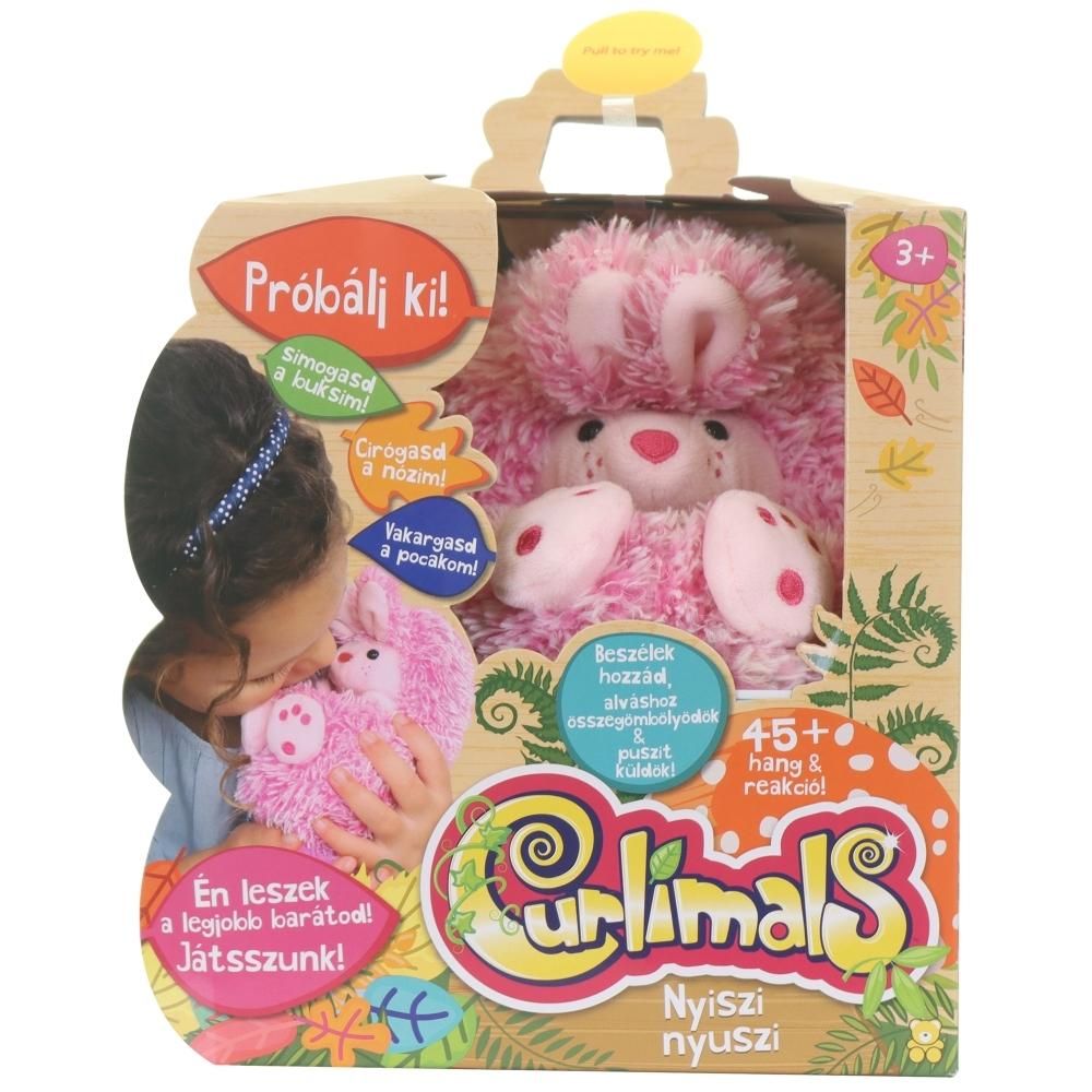 Curlimals - Nyiszi Nyuszi interaktív plüss