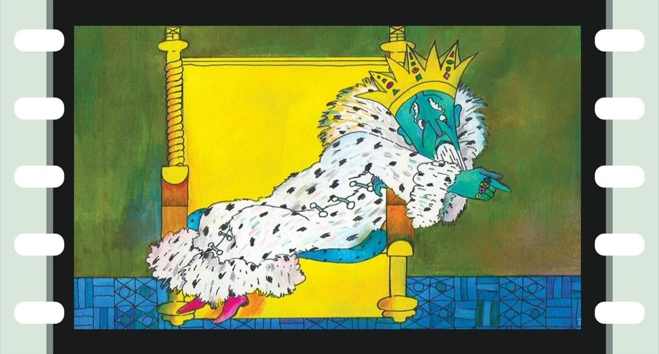 Diafilm: A didergő király