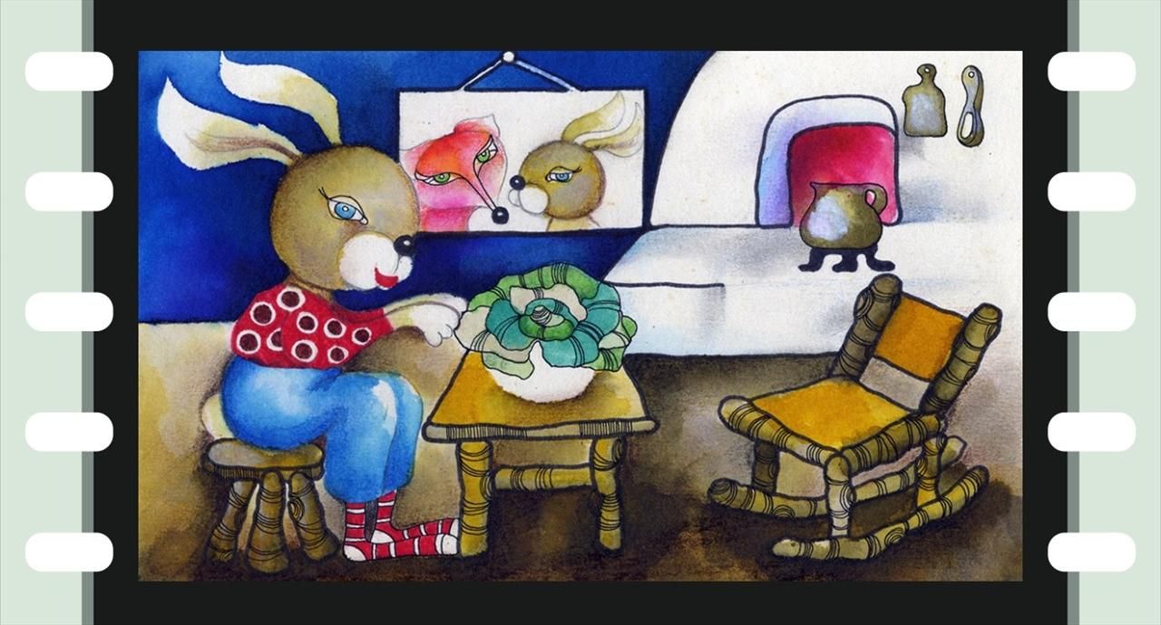 Diafilm: A nyulacska házikója