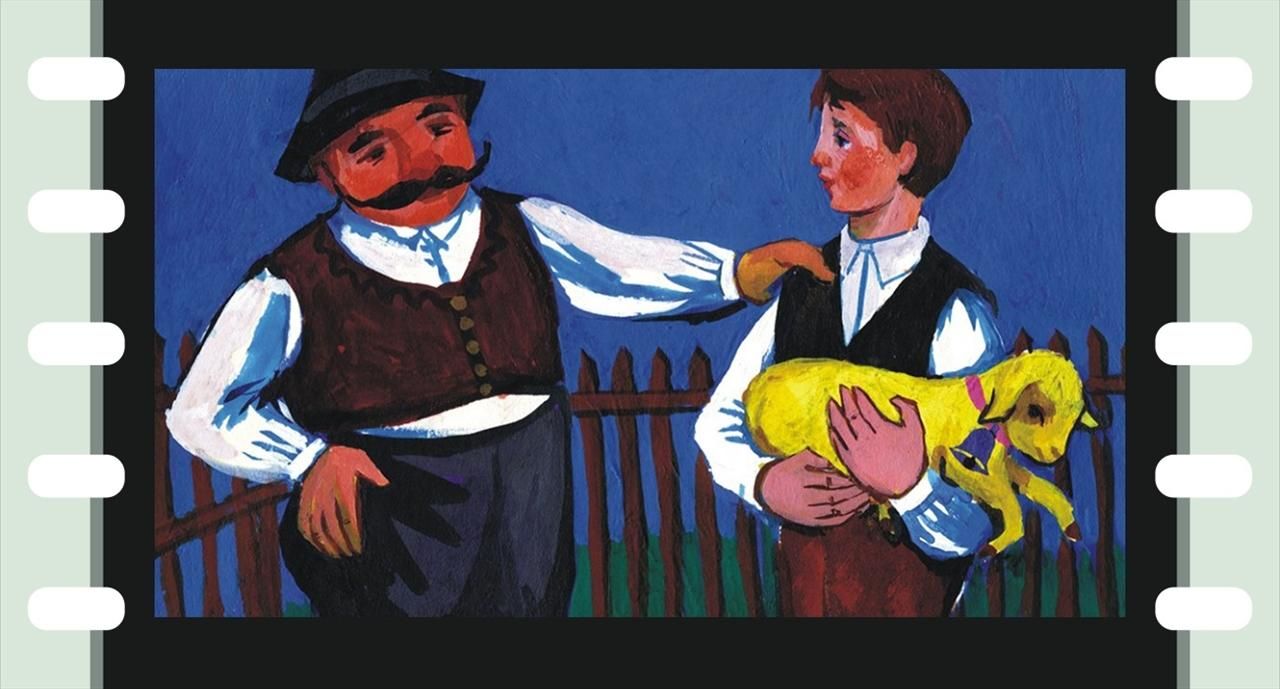 Diafilm: Az aranyszőrű bárány