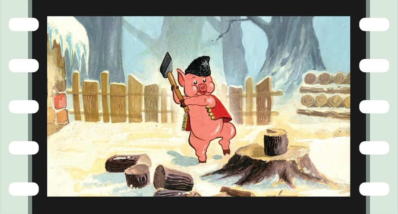 Diafilm: Kismalac meg a farkasok