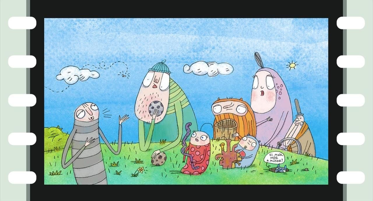 Diafilm: Kuflizenekar, Odalent a fűben