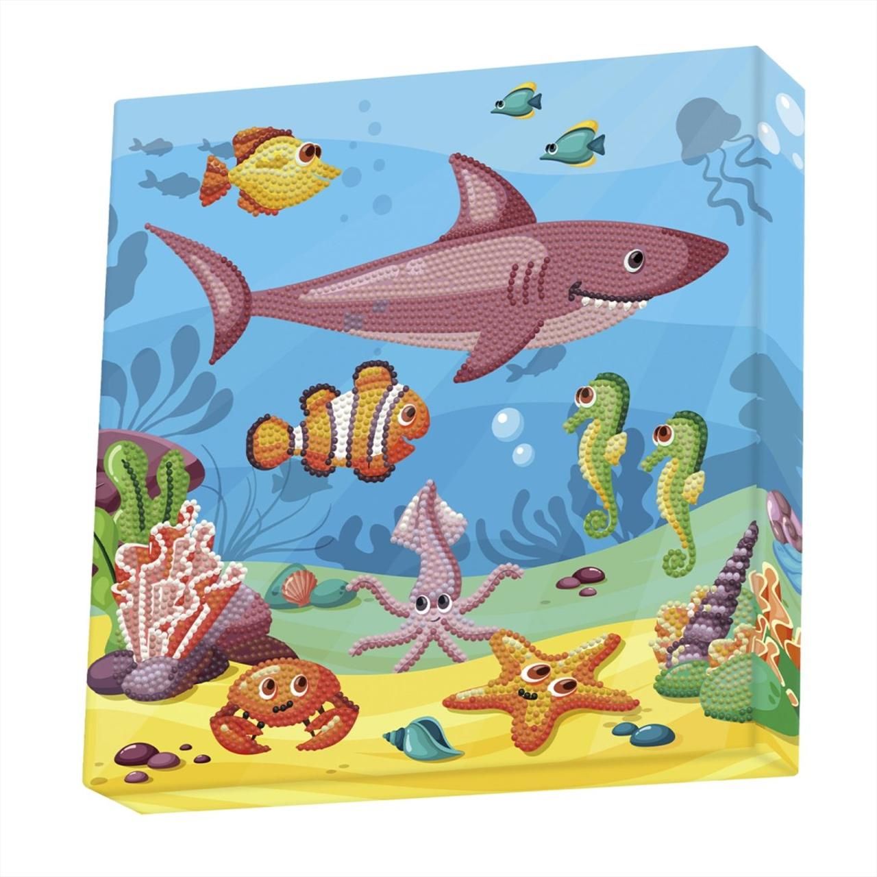 Diamond Dotz gyémántszemes kirakó szett, dobozban - Az óceán állatai