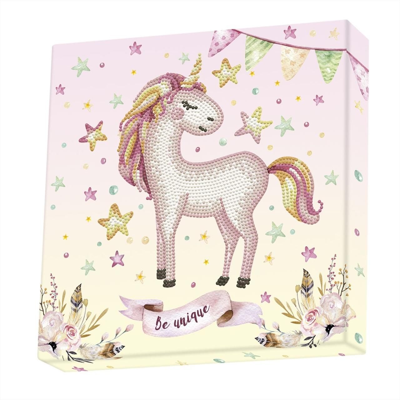 Diamond Dotz gyémántszemes kirakó szett, dobozban - Unikornis