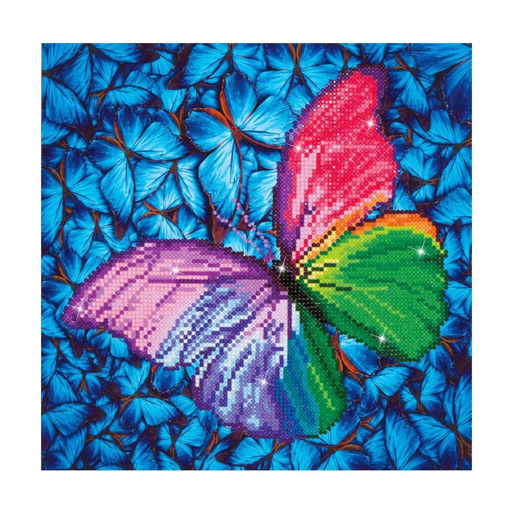 Diamond Dotz gyémántszemes kirakó szett, középhaladó - Színes pillangó