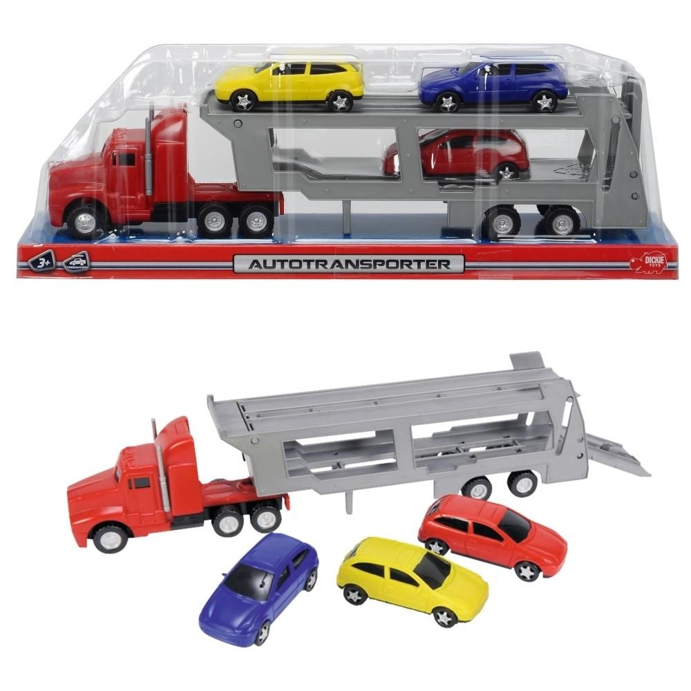 Dickie Autószállító 32 cm, piros