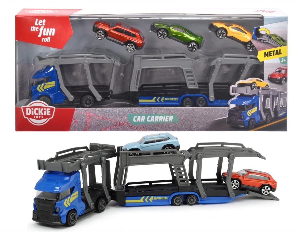 Dickie Autószállító kamion 28 cm, kék