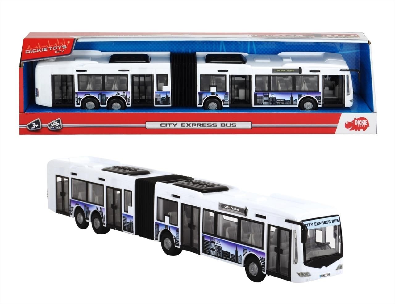 Dickie City Express busz 46 cm, fehér