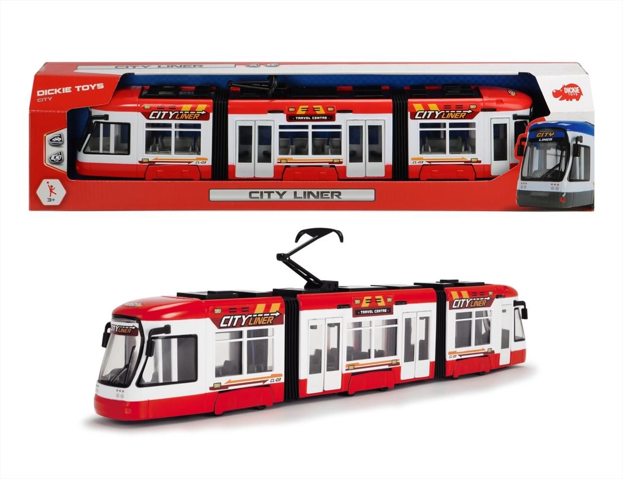 Dickie City Liner villamos 46 cm, piros
