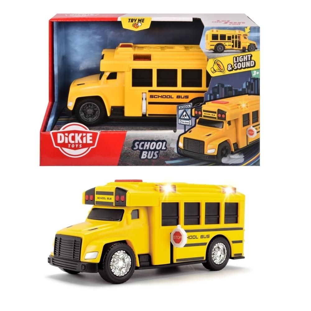 Dickie Iskolabusz hanggal és fénnyel 15 cm